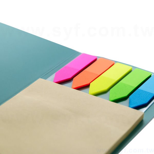 直式封卡便利貼-二合一N次貼可印刷-封面雙面彩色雙面上霧膜